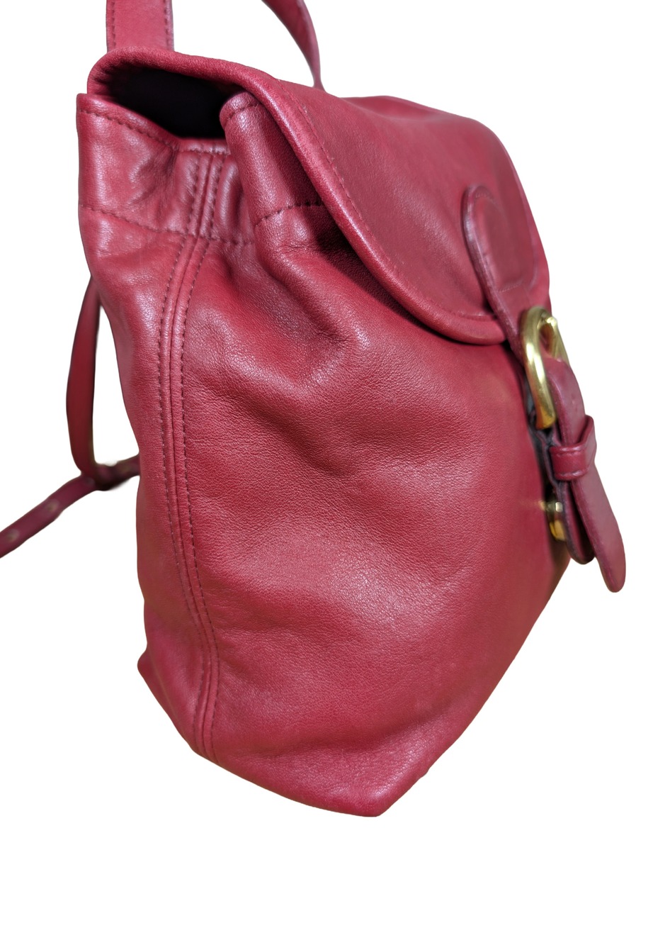Coach Vintage Bantam Backpack Red Leather Mini Women Bag 4152 USA - Picture 6 of 7